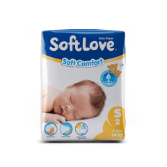 Softlove Soft Comfort diaper Best Baby Diapers with High Absorbency (S14)