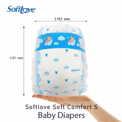 Softlove Soft Comfort diaper Best Baby Diapers with High Absorbency (S14)