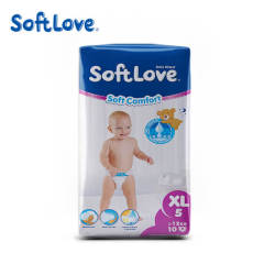 Softlove Soft Comfort Diaper Low Price Baby Diapers Manufacturer (XL10)