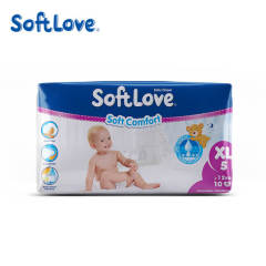 Softlove Soft Comfort Diaper Low Price Baby Diapers Manufacturer (XL10)