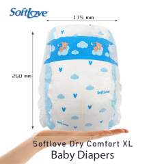 SoftLove Dry Comfort Diaper High Quality Supplier Baby Diapers Wholesale (XL26)