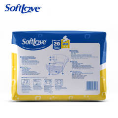 Softlove Clothlike  Fluff Pulp Super Soft Baby Diapers Wholesale (S20)