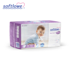 Softlove Platinum Diaper Wholesale Customized Baby Diapers Factory (M40)