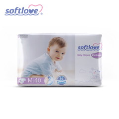 Softlove Platinum Diaper Wholesale Customized Baby Diapers Factory (M40)