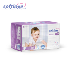 Softlove Platinum Diaper Ultra Thin Baby Diaper Factory Direct Sale (L36)