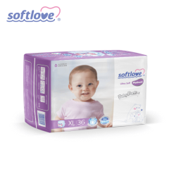 Softlove Platinum Pant Breathable Baby Pull-up Diapers Supplier (XL36)