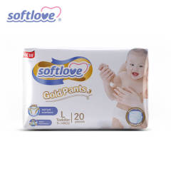 Softlove Gold Pants Good Quality Soft Breathable Baby Diaper Pant (L20)