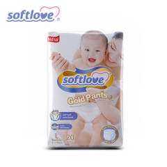 Softlove Gold Pants Good Quality Soft Breathable Baby Diaper Pant (L20)