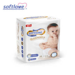 Softlove Gold Pants OEM Customized Baby Disposable Diapers Pants (M22)