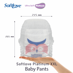 Softlove Platinum Pant Eco-friendly biodegradable Nappy Pant (XXL 34 )