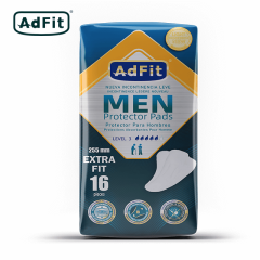 Men Light Incontinence Protector Pads Extra Fit 255mm Male Incontinence Pads