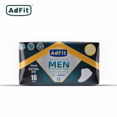 Men Light Incontinence Protector Pads Extra Fit 255mm Male Incontinence Pads