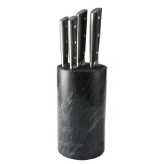 ROUND MARBLE UNIVERSAL KNIFE BLOCK