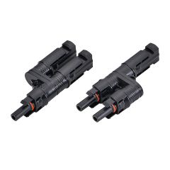 Conector solar fotovoltaico MC4 em formato T ou H compatível com alta corrente IP68 à prova d'água 50A