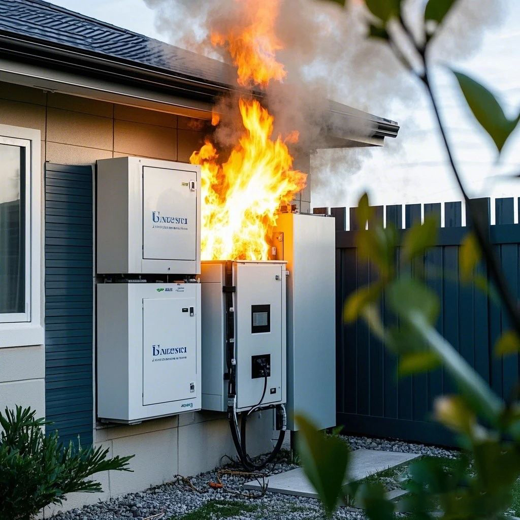 Residential storage explosions/fires on-the-spot scene photo 1