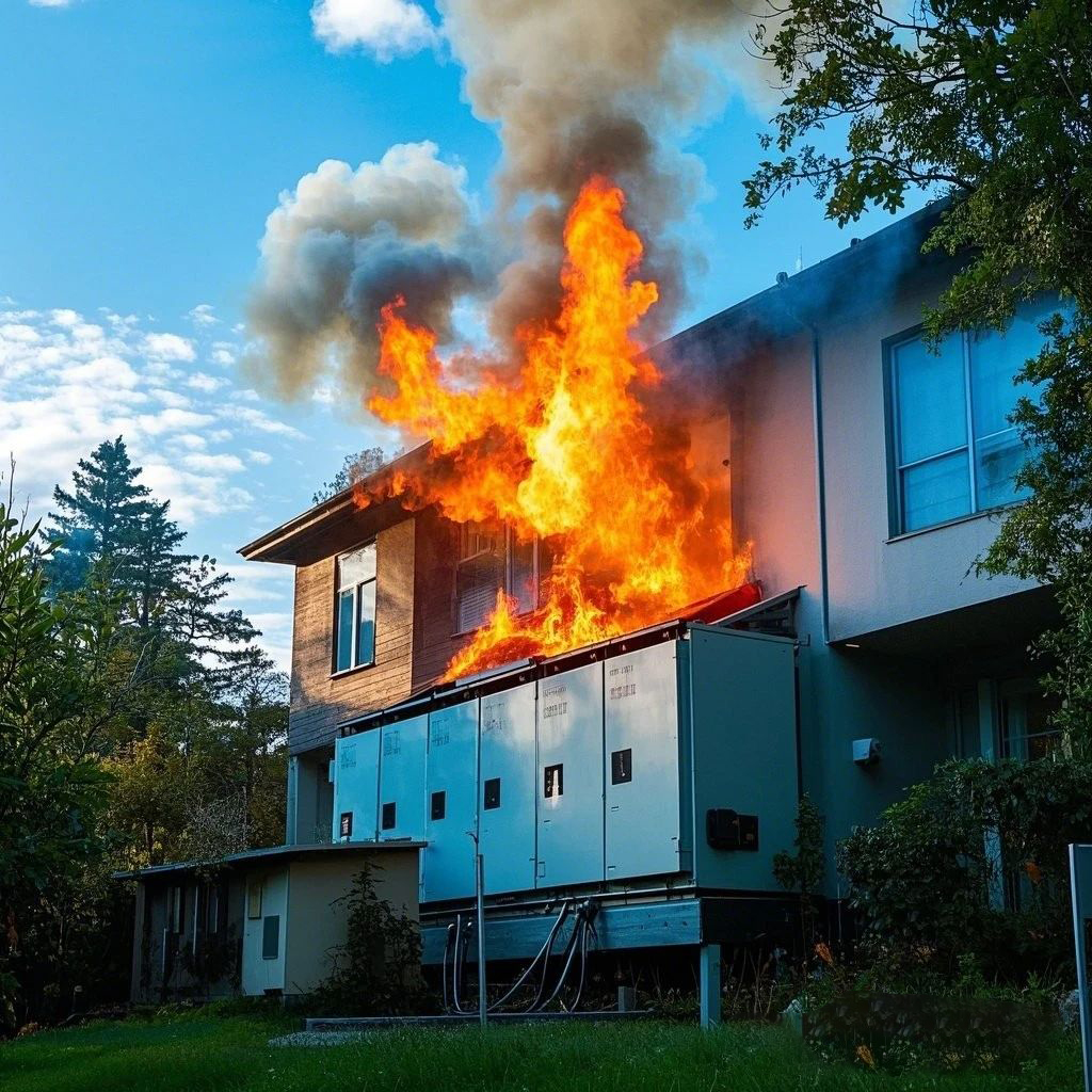 Residential storage explosions/fires on-the-spot scene photo 2