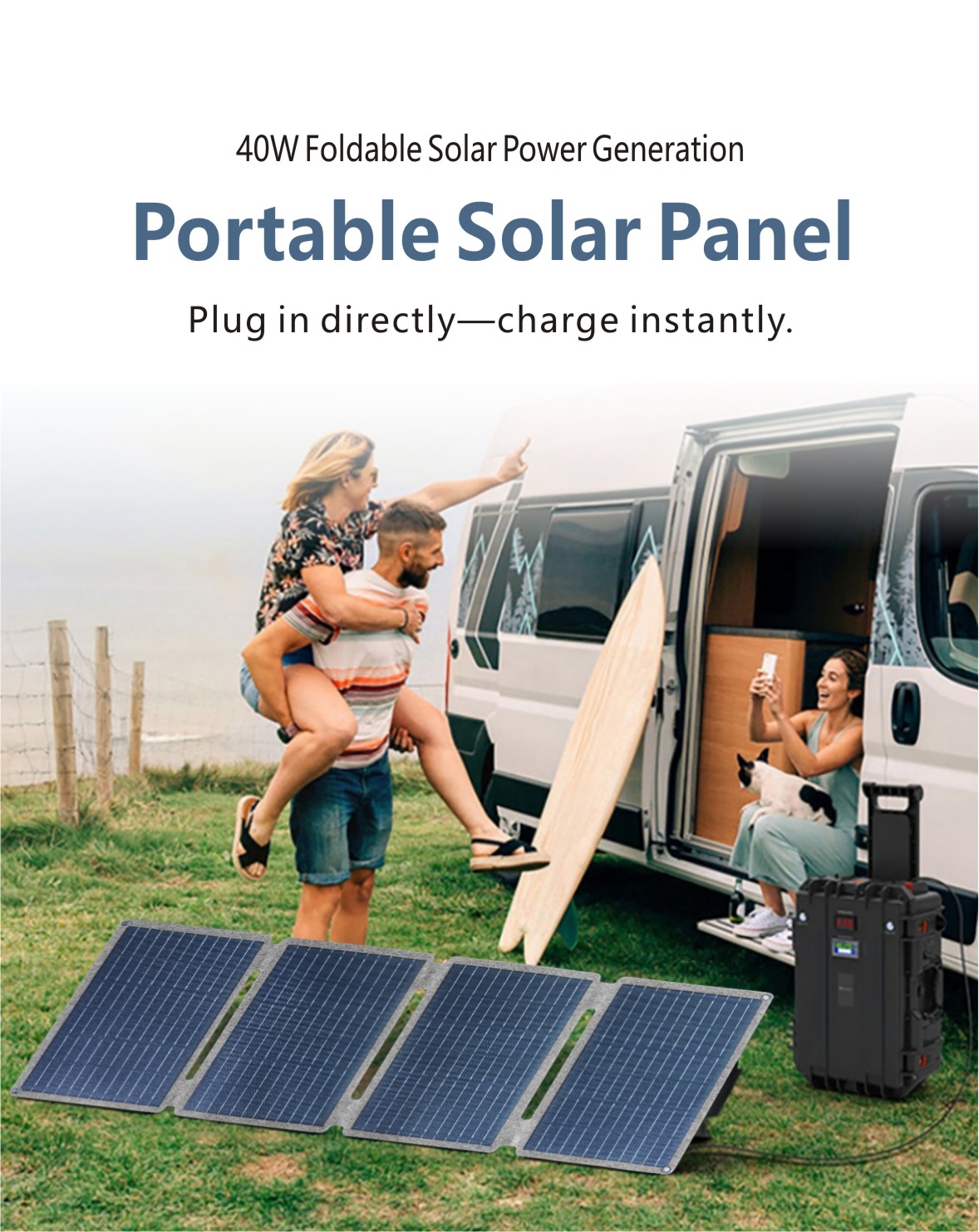 40W Foldable Portable Solar Panel Solar Cell Battery PV Photovoltaic Paneln Description-2