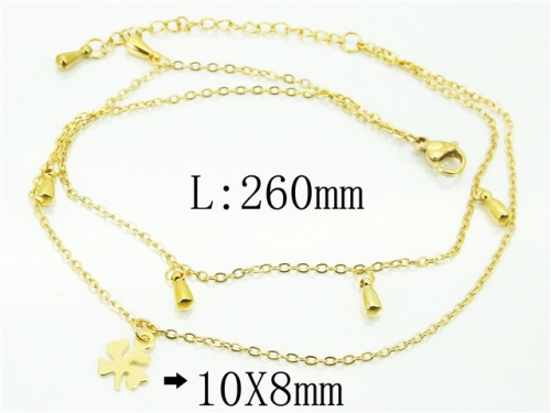 Stainless Steel Jewelry Wholesale - Stainless Steel Anklets - HY59B0766MLW Stainless Steel Jewelry Wholesale - Stainless Steel Anklets - HY59B0766MLW