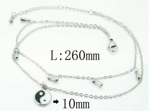 Stainless Steel Jewelry Wholesale - Stainless Steel Anklets - HY59B0761MLQ Stainless Steel Jewelry Wholesale - Stainless Steel Anklets - HY59B0761MLQ