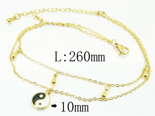 Stainless Steel Jewelry Wholesale - Stainless Steel Anklets - HY59B0762NLA Stainless Steel Jewelry Wholesale - Stainless Steel Anklets - HY59B0762NLA