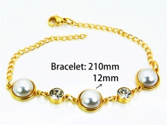 Stainless Steel Jewelry Wholesale - Stainless Steel Bracelets - HY25B0503PZ