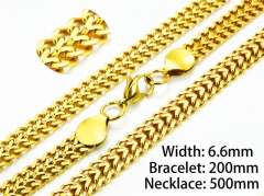 Wholesale Stainless Steel Bracelets & Necklaces Sets - HY40S0254HPL