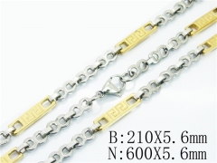 Wholesale Stainless Steel Bracelets & Necklaces Sets - HY55S0616IIC