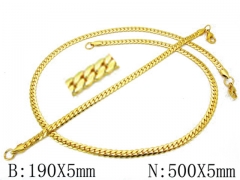 Wholesale Stainless Steel Bracelets & Necklaces Sets - HY70S0049PL