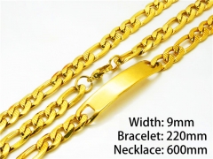 Wholesale Stainless Steel Bracelets & Necklaces Sets - HY40S0207HLY