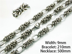 Wholesale Stainless Steel Bracelets & Necklaces Sets - HY40S0214INF