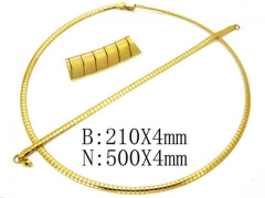 Wholesale Stainless Steel Bracelets & Necklaces Sets - HY61S0276HIZ