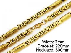 Wholesale Stainless Steel Bracelets & Necklaces Sets - HY55S0082I60