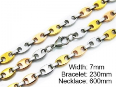 Wholesale Stainless Steel Bracelets & Necklaces Sets - HY55S0153I20