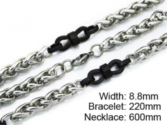 Wholesale Stainless Steel Bracelets & Necklaces Sets - HY55S0120I20