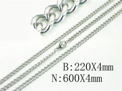 Wholesale Stainless Steel Bracelets & Necklaces Sets - HY40S0460LI