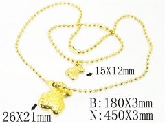 Wholesale Stainless Steel Bracelets & Necklaces Sets - HY21S0304ILE