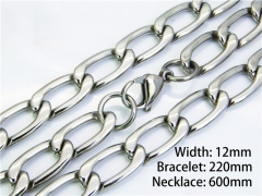 Wholesale Stainless Steel Bracelets & Necklaces Sets - HY40S0145IIZ