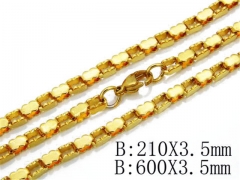 Wholesale Stainless Steel Bracelets & Necklaces Sets - HY40S0050H00