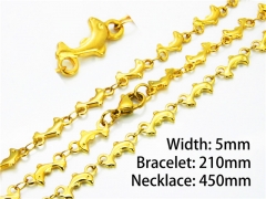Wholesale Stainless Steel Bracelets & Necklaces Sets - HY39S0647MLV