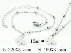 Wholesale Stainless Steel Bracelets & Necklaces Sets - HY91S1228HXX