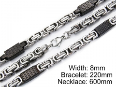 Wholesale Stainless Steel Bracelets & Necklaces Sets - HY55S0076I30