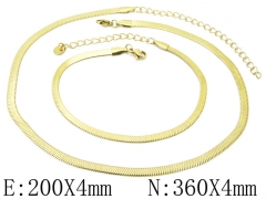 Wholesale Stainless Steel Bracelets & Necklaces Sets - HY40S0423PL