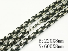 Wholesale Stainless Steel Bracelets & Necklaces Sets - HY62S0533ILR