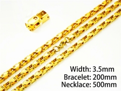 Wholesale Stainless Steel Bracelets & Necklaces Sets - HY40S0248HZL