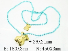 Wholesale Stainless Steel Bracelets & Necklaces Sets - HY21S0300ILV
