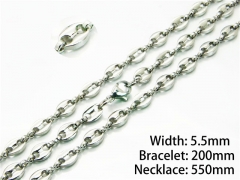 Wholesale Stainless Steel Bracelets & Necklaces Sets - HY40S0240OL