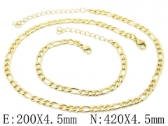 Wholesale Stainless Steel Bracelets & Necklaces Sets - HY40S0420OS
