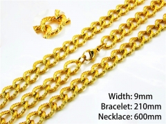 Wholesale Stainless Steel Bracelets & Necklaces Sets - HY40S0202HOS