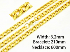 Wholesale Stainless Steel Bracelets & Necklaces Sets - HY40S0430HDD