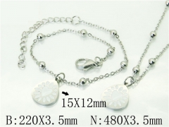 Wholesale Stainless Steel Bracelets & Necklaces Sets - HY91S1417HEE